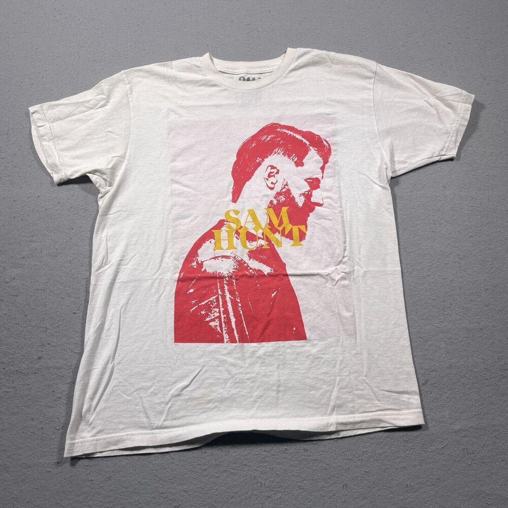 Sam Hunt Shirt Men Large Summer 2018‎ Tour Concert White Summer